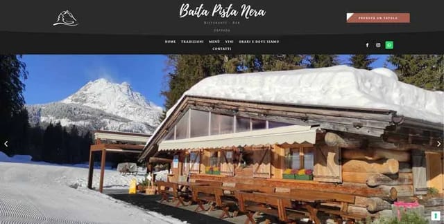Anteprima del sito Baita Pista Nera