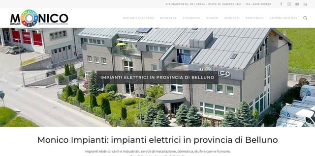 Anteprima del sito Monico Impianti
